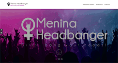 Desktop Screenshot of meninaheadbanger.com.br